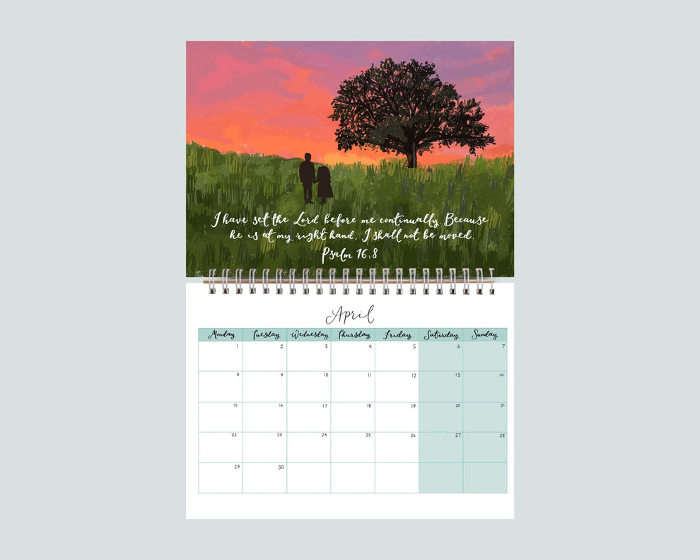 2025 Christian calendar And Hope Designs