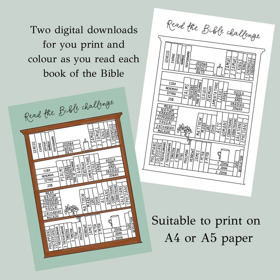 And Hope Designs Colouring Page Printable Bible Reading log