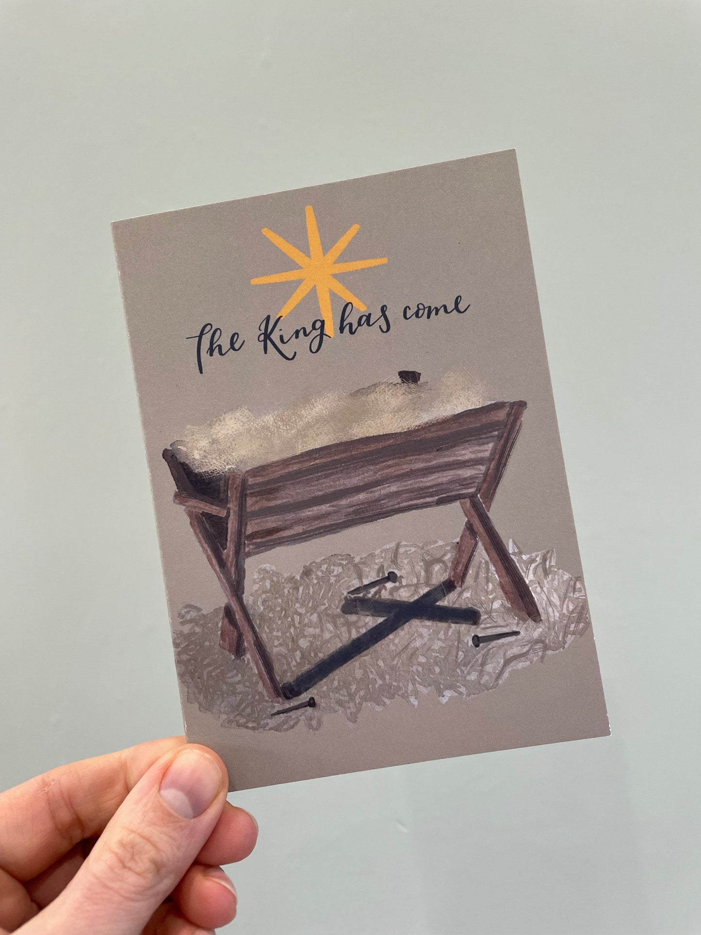 And Hope Designs SECONDS - pack of the King has come Christmas cards
