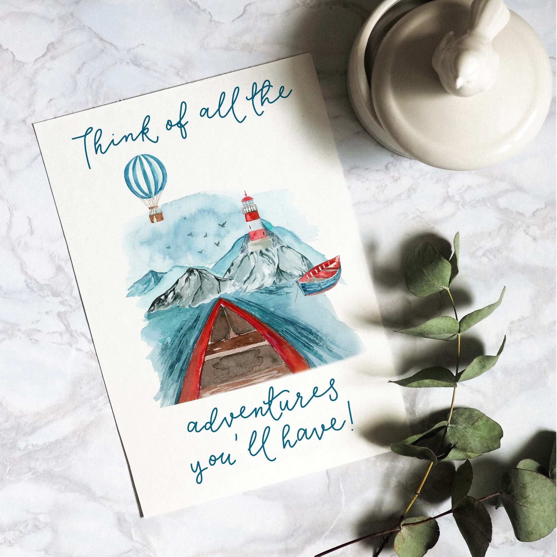 And Hope Designs Think of all the adventures you’ll have water card