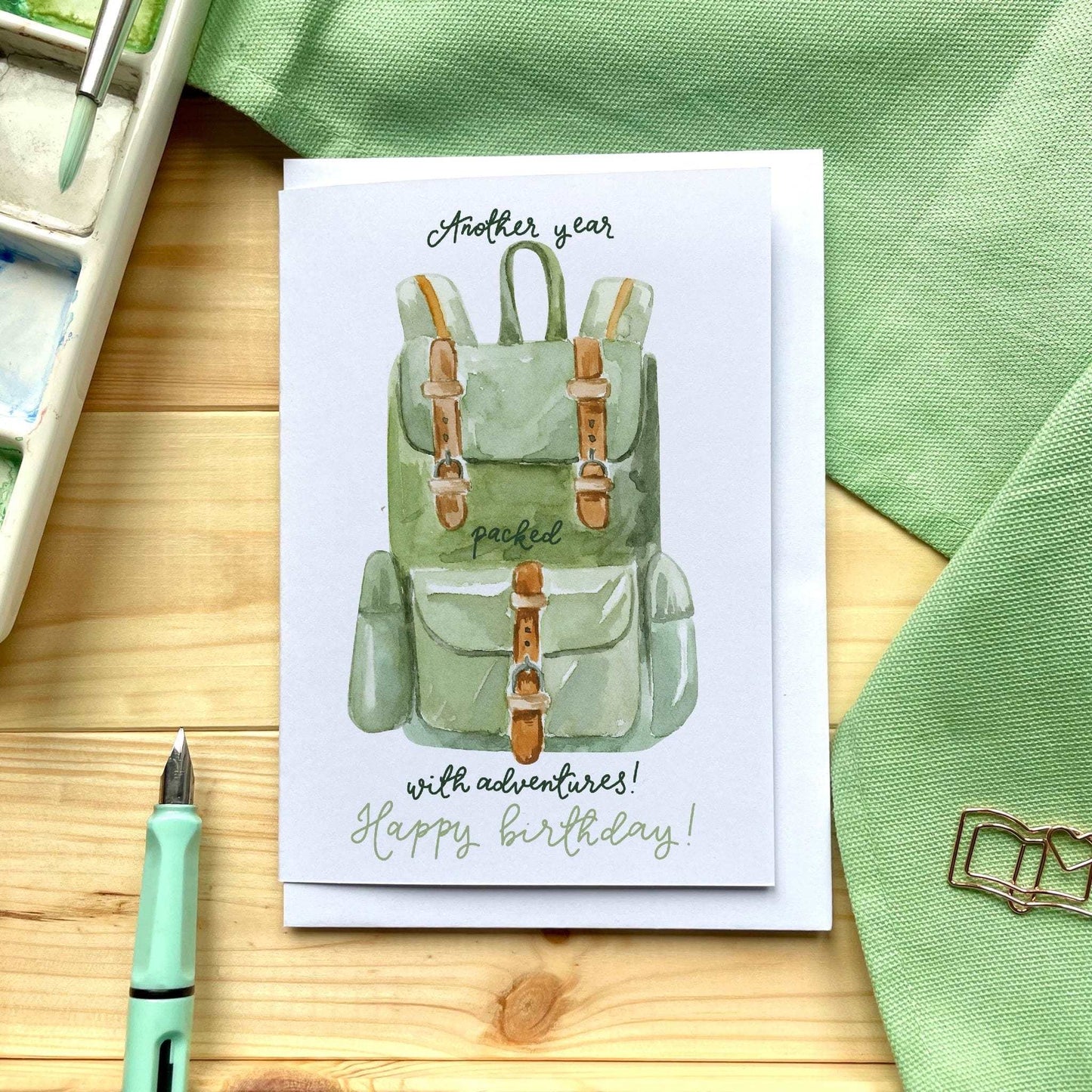 Another year packed with adventures birthday card And Hope Designs Cards