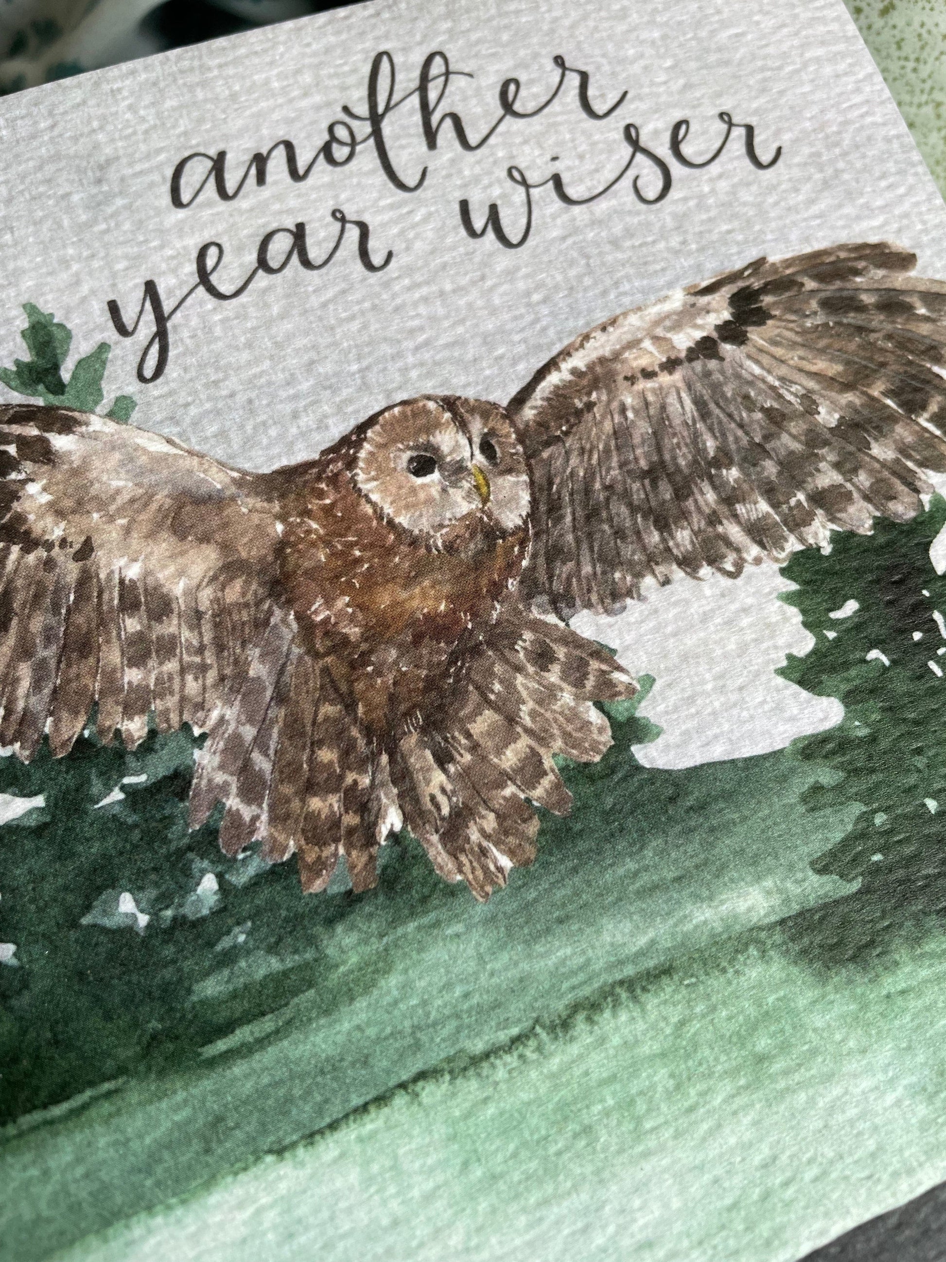 Another year wiser birthday card And Hope Designs Cards