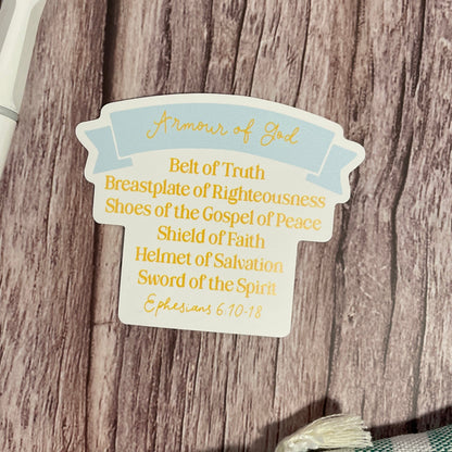 Armour of God Vinyl Sticker And Hope Designs stickers