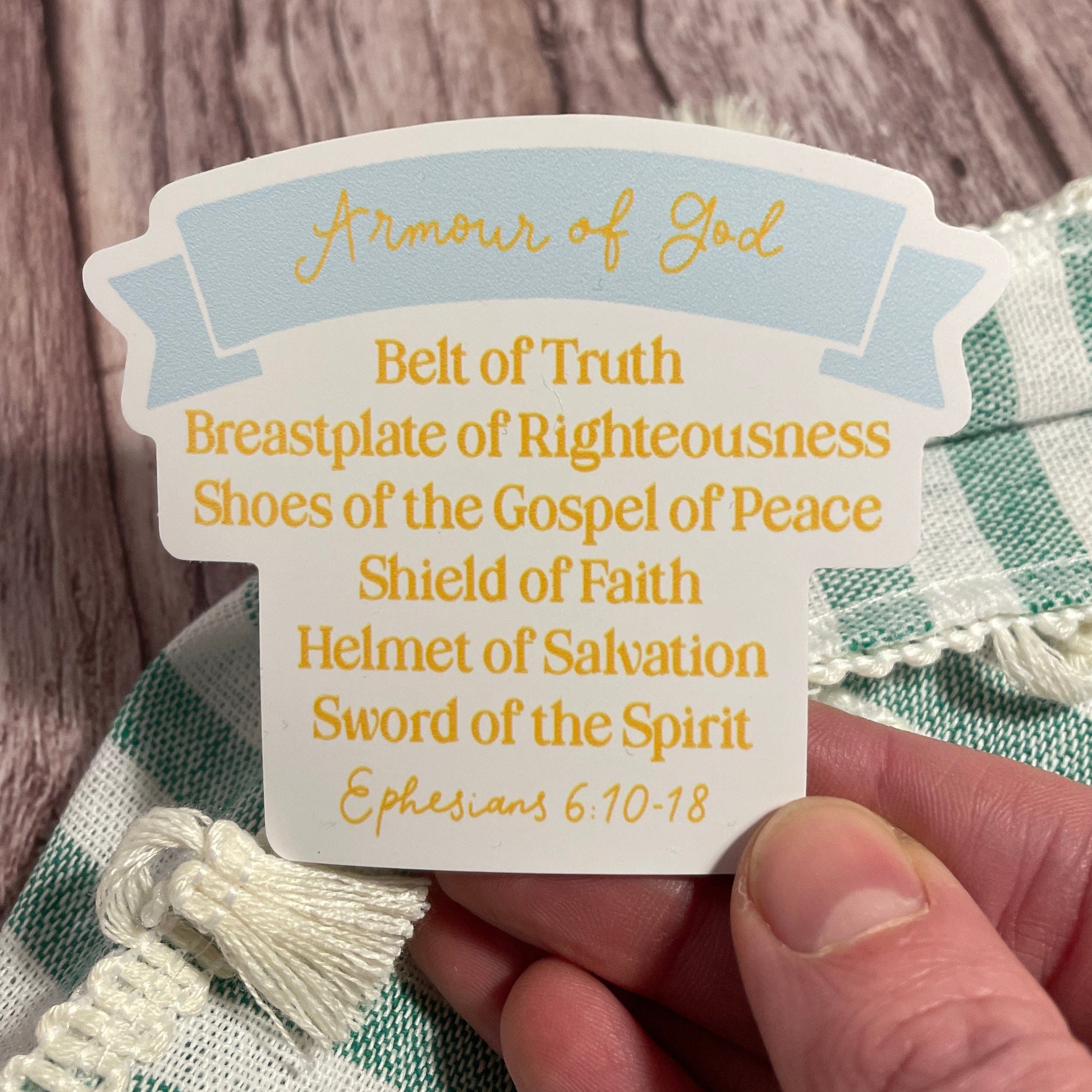 Armour of God Vinyl Sticker And Hope Designs stickers