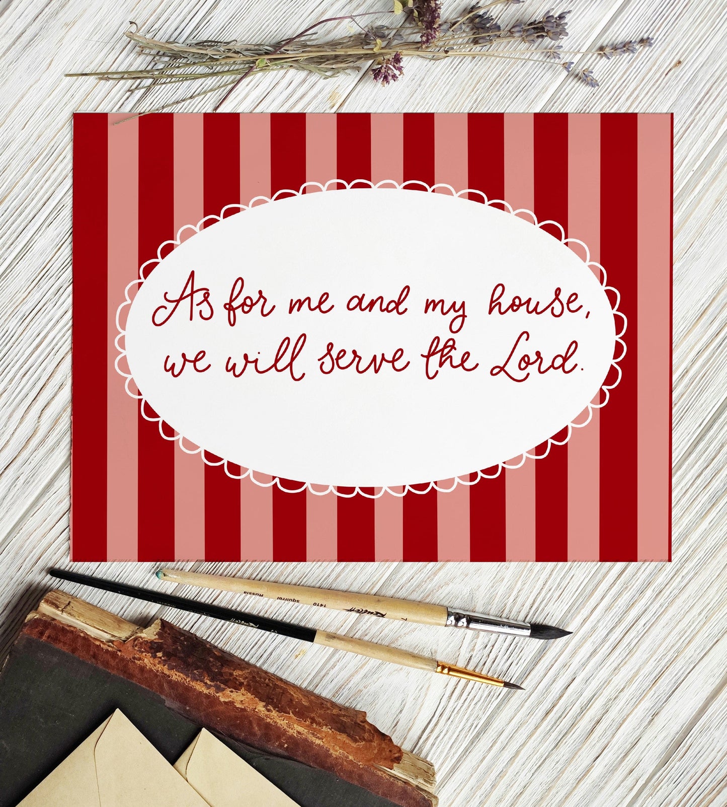 As For Me And My House Christian Print And Hope Designs