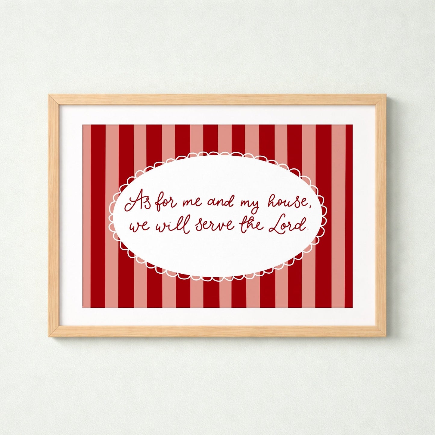 As For Me And My House Christian Print And Hope Designs