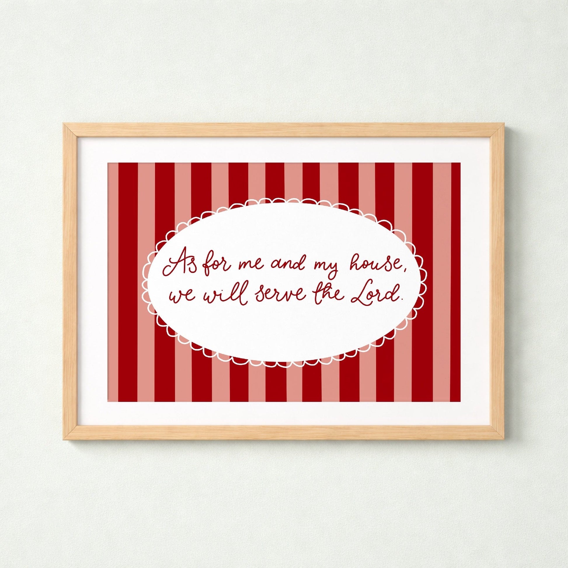 As For Me And My House Christian Print And Hope Designs