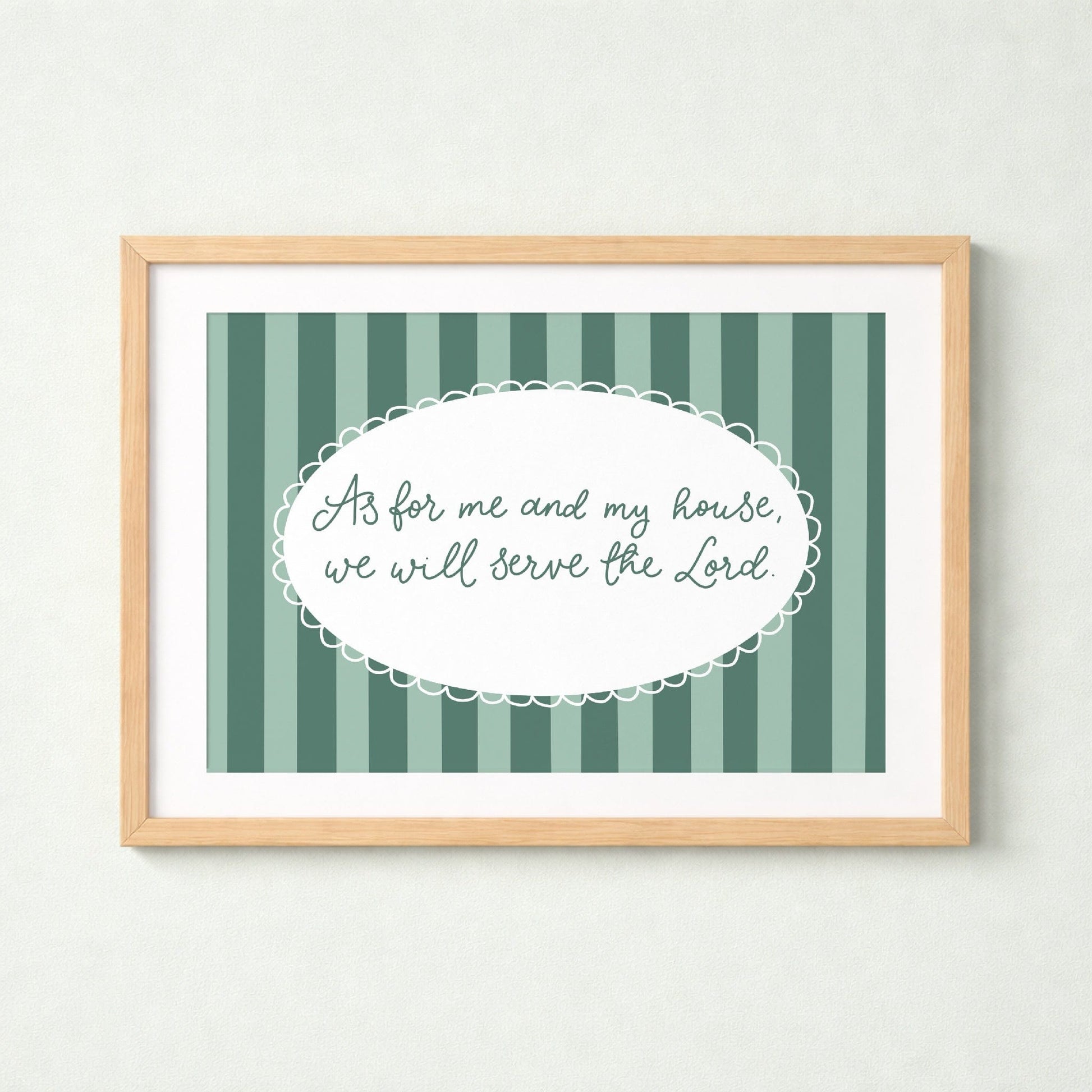 As For Me And My House Christian Print And Hope Designs