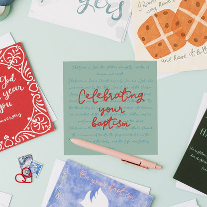 Baptism card - Apostle’s creed And Hope Designs Greeting & Note Cards