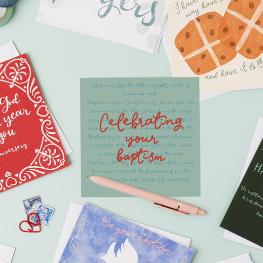 Baptism card - Apostle’s creed And Hope Designs Greeting & Note Cards