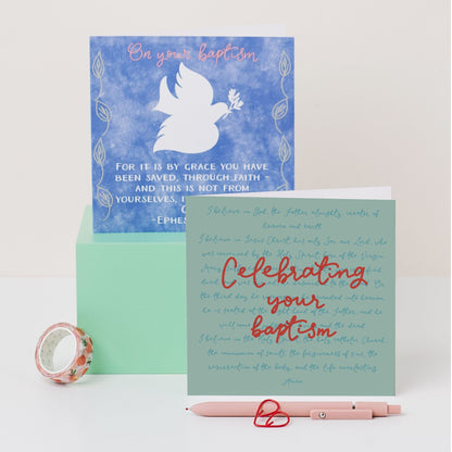 Baptism card - Apostle’s creed And Hope Designs Greeting & Note Cards