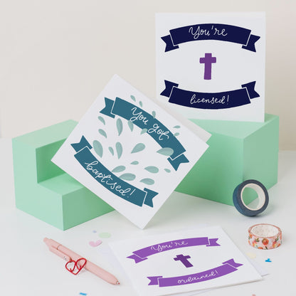 Baptism Card - You Got Baptised! And Hope Designs Cards