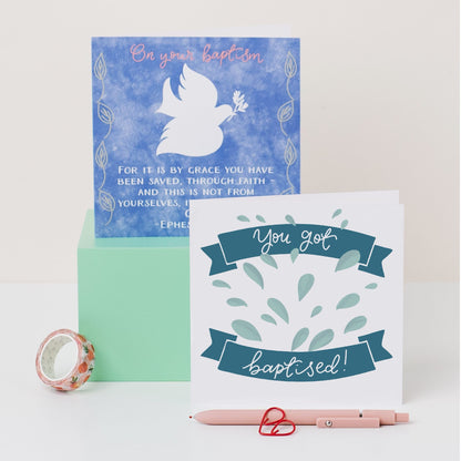 Baptism Card - You Got Baptised! And Hope Designs Cards