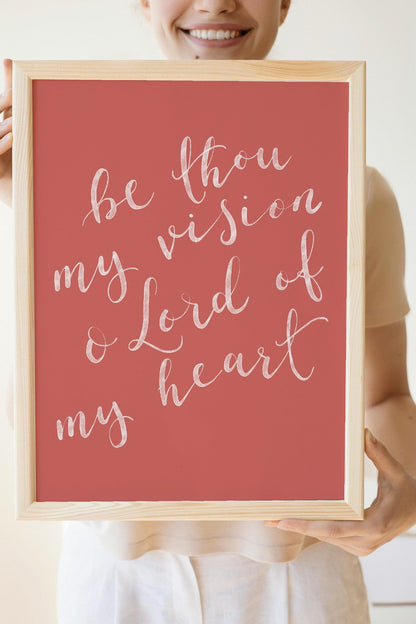 Be Thou My Vision Christian Print And Hope Designs