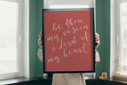 Be Thou My Vision Christian Print And Hope Designs