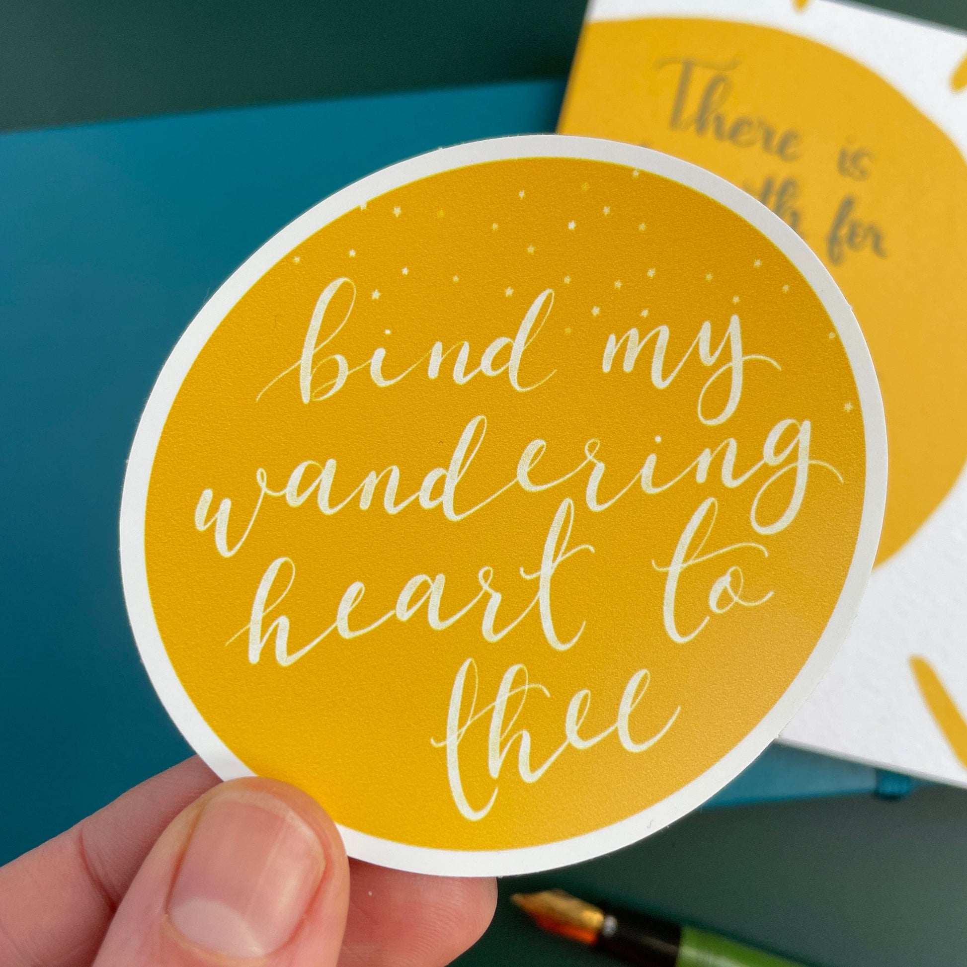 Bind my Wandering Heart to Thee Vinyl Sticker And Hope Designs stickers