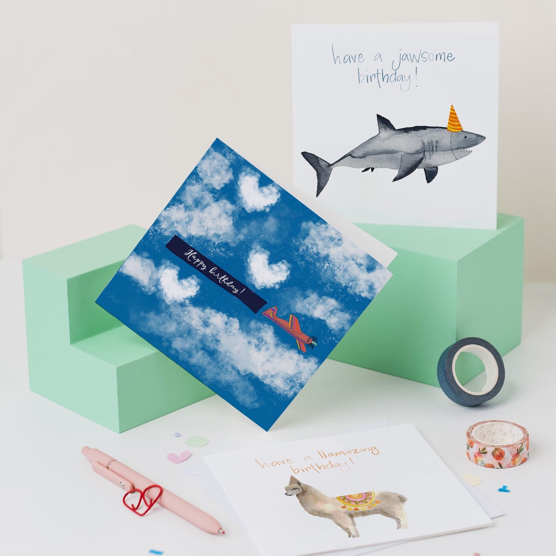 Birthday Card - Aeroplane Message And Hope Designs Greeting & Note Cards