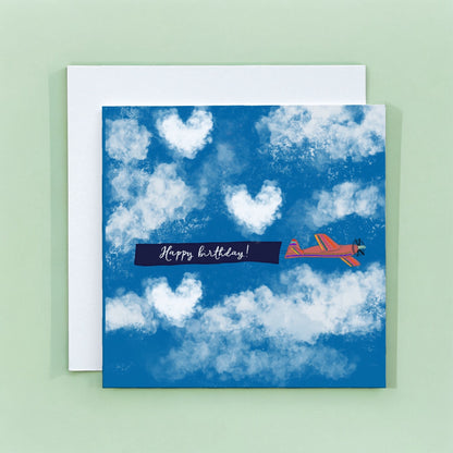 Birthday Card - Aeroplane Message And Hope Designs Greeting & Note Cards