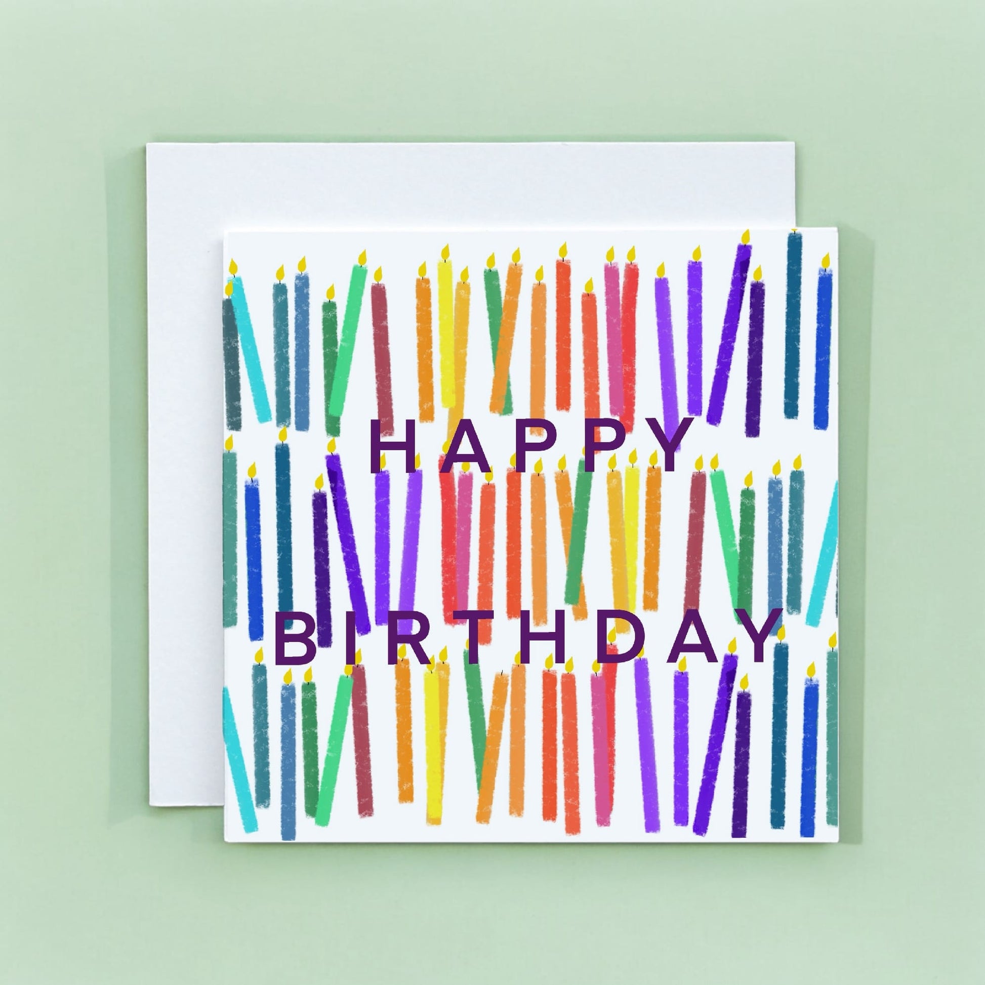 Birthday Card - Rainbow Candles And Hope Designs Cards