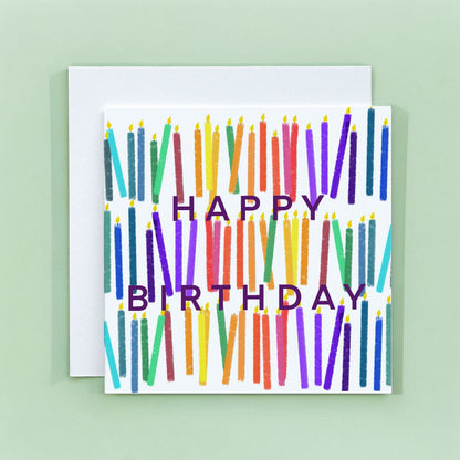 Birthday Card - Rainbow Candles And Hope Designs Cards