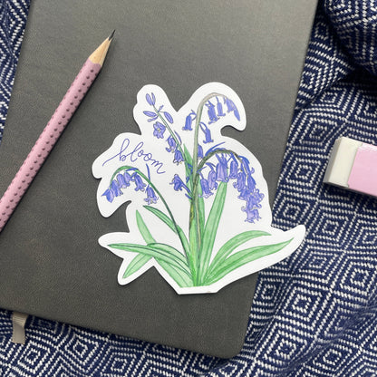 Bloom Bluebell Vinyl Sticker And Hope Designs stickers