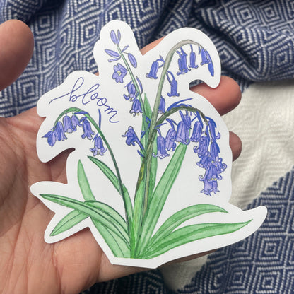 Bloom Bluebell Vinyl Sticker And Hope Designs stickers