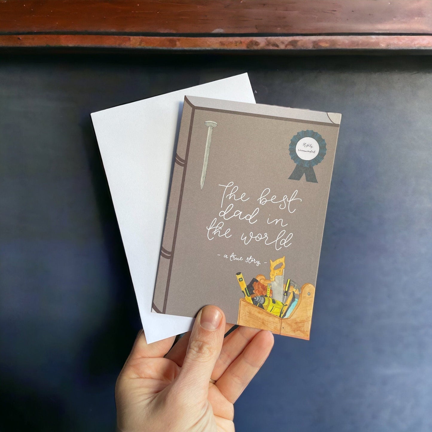 Book greeting card - Best dad - a true story And Hope Designs Cards