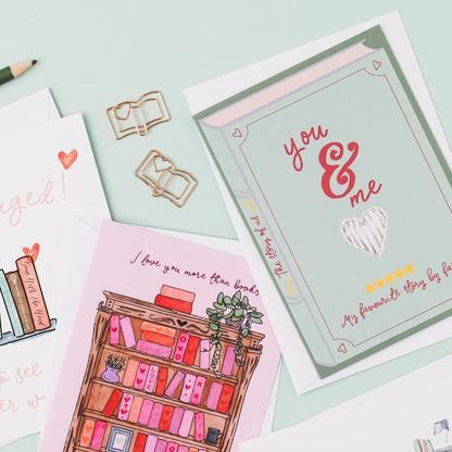 Book Romantic Card - You & Me - My Favourite Story And Hope Designs Cards