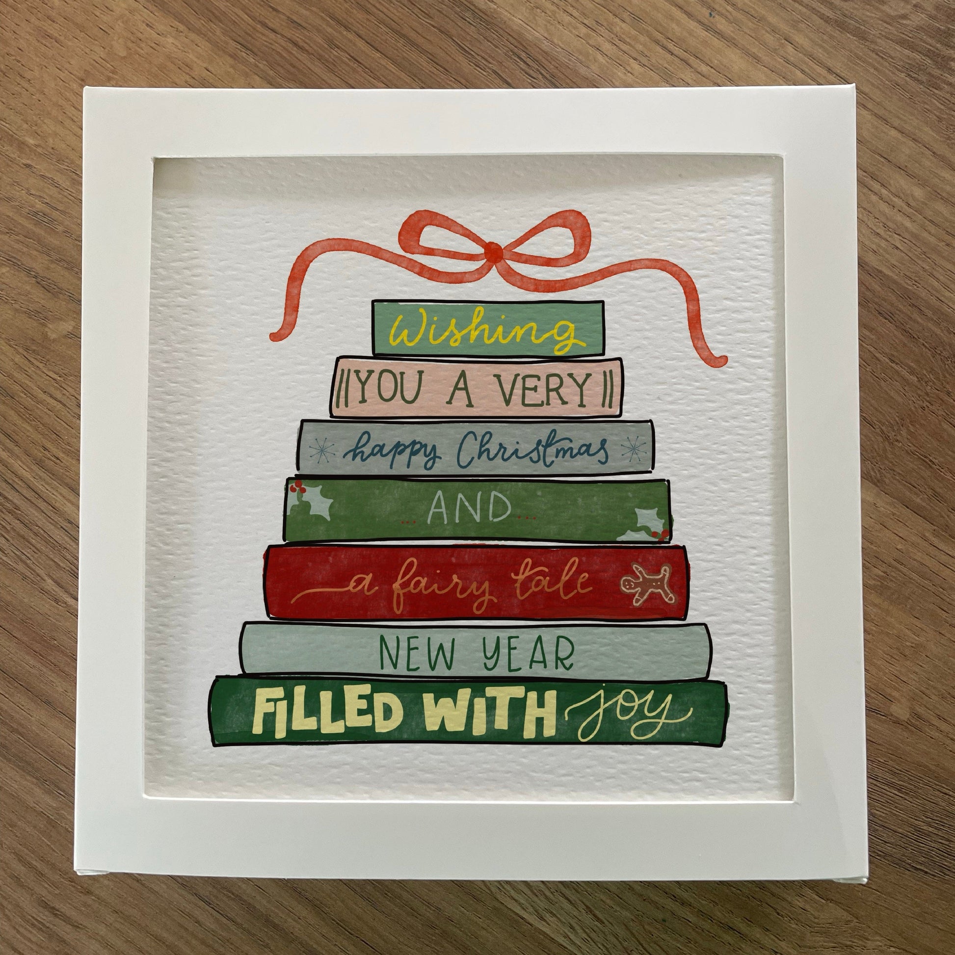 Book Stack Christmas Card And Hope Designs Cards