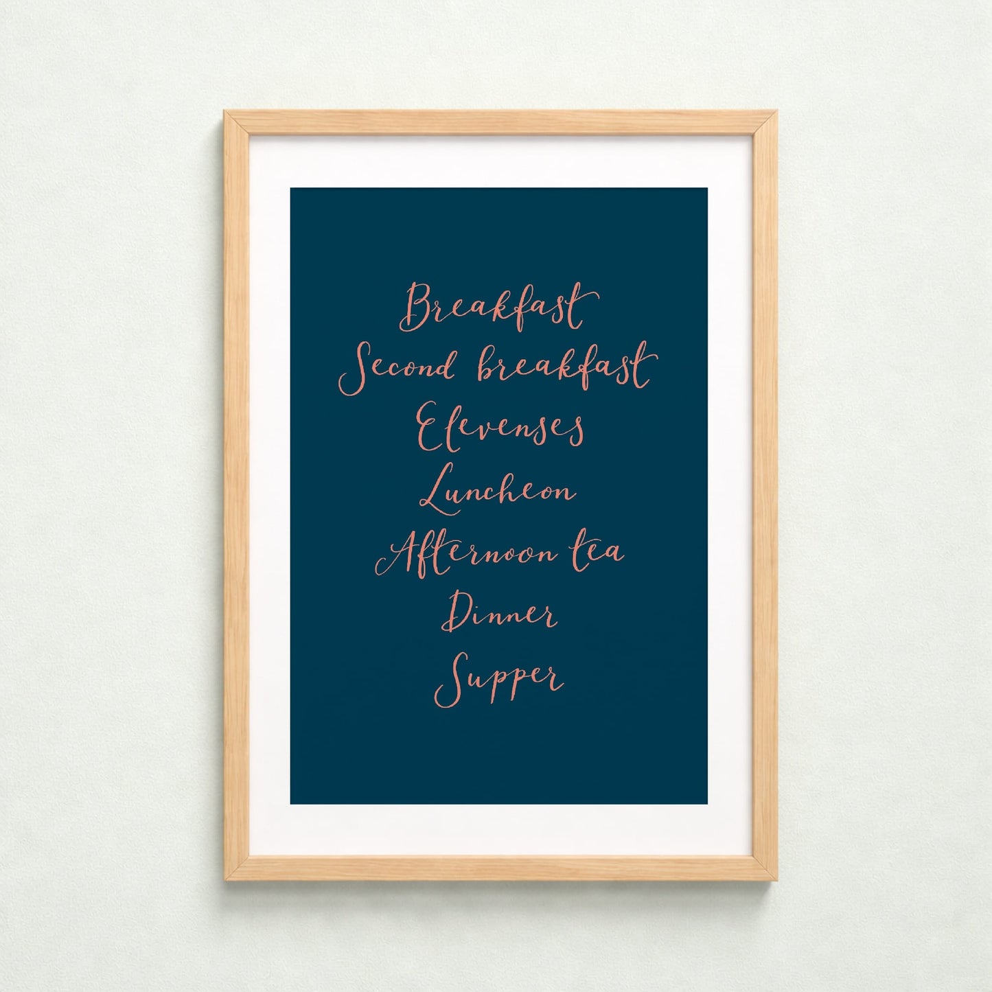 Bookish Print - The Lord Of The Rings - Hobbits Meals (Second Breakfast) And Hope Designs Posters, Prints, & Visual Artwork