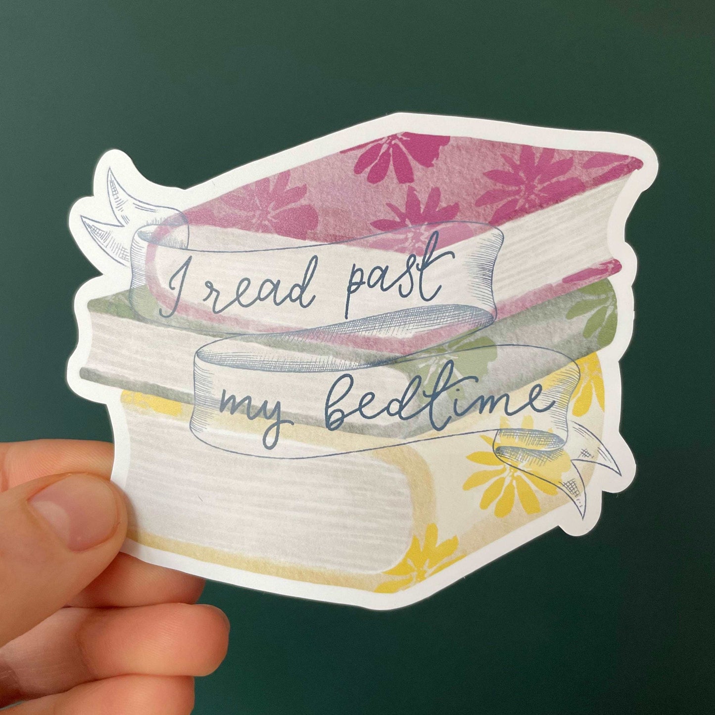Bookish sticker, I read past my bedtime And Hope Designs stickers