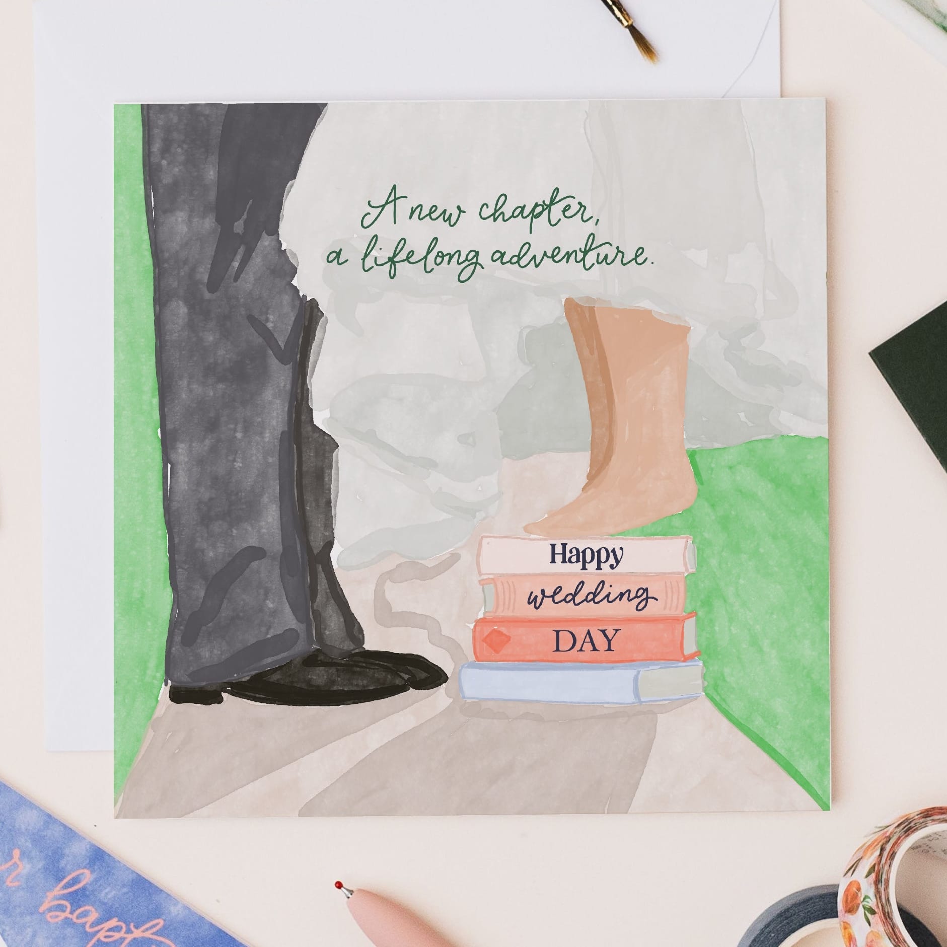 Bookish Wedding Card And Hope Designs Cards