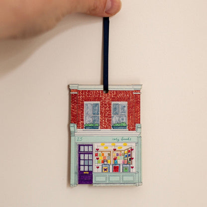 Bookshop Wooden Hanging Ornament And Hope Designs Baubles