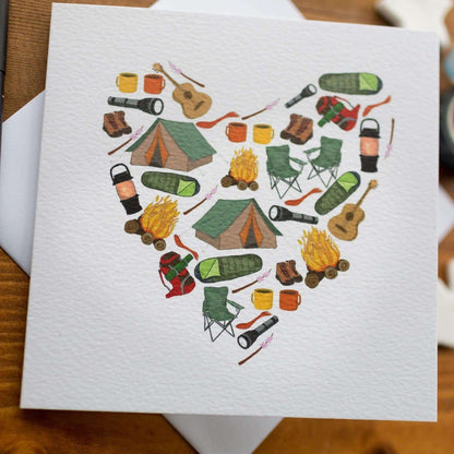 Camping heart card And Hope Designs Greeting & Note Cards