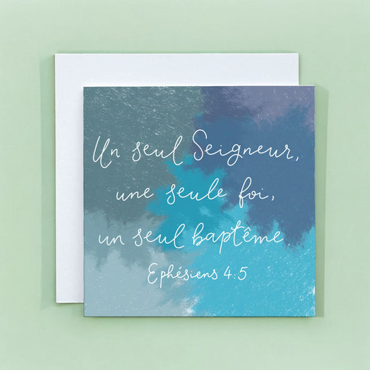 Carte de baptême - French baptism card And Hope Designs Cards