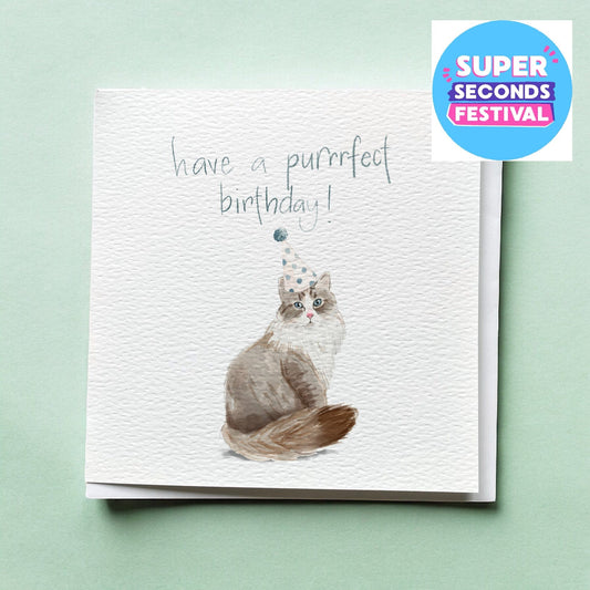 Cat pun birthday card And Hope Designs Cards