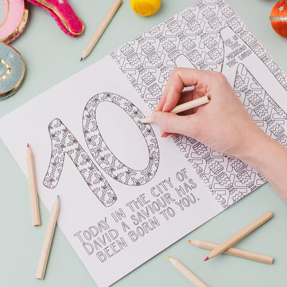 Christian Advent Calendar - Colouring Book And Hope Designs Colouring Book