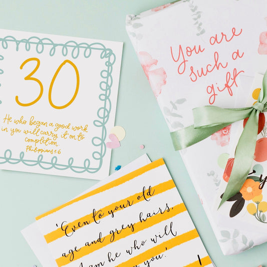 Christian Birthday Card - 30 - Swirly And Hope Designs Cards