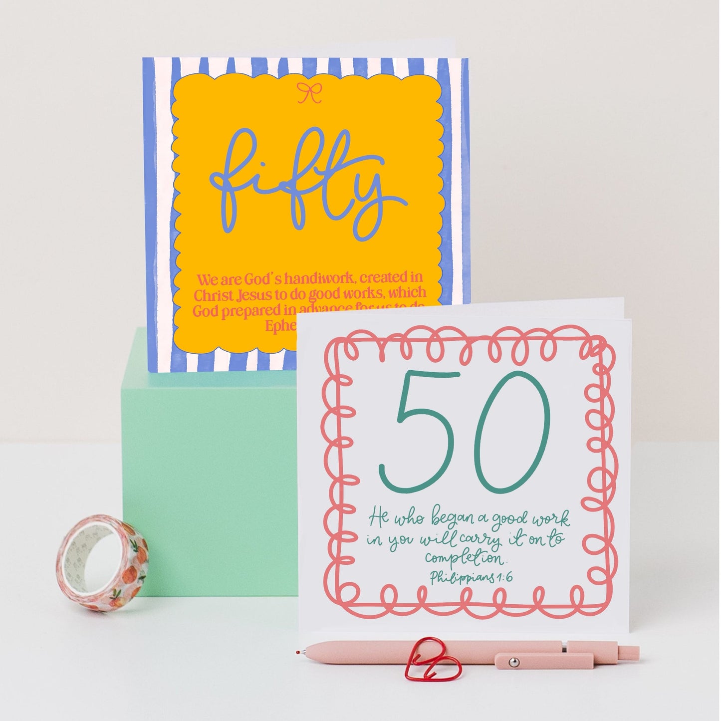 Christian Birthday Card - 50 - Bright And Hope Designs Cards