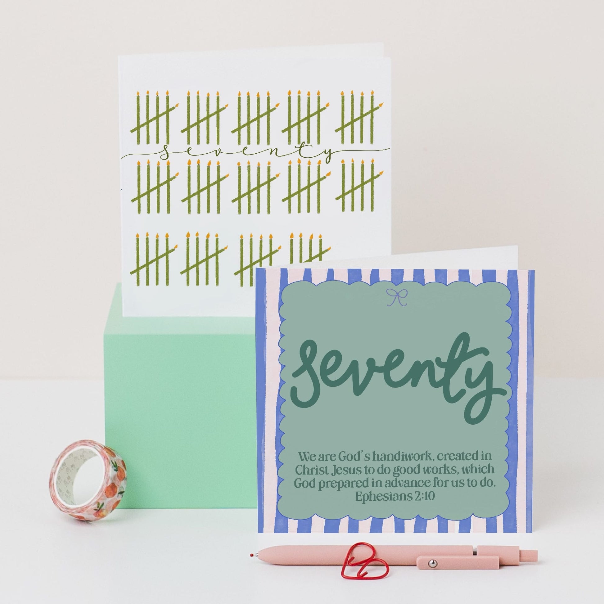Christian Birthday Card - 70 - Bright And Hope Designs
