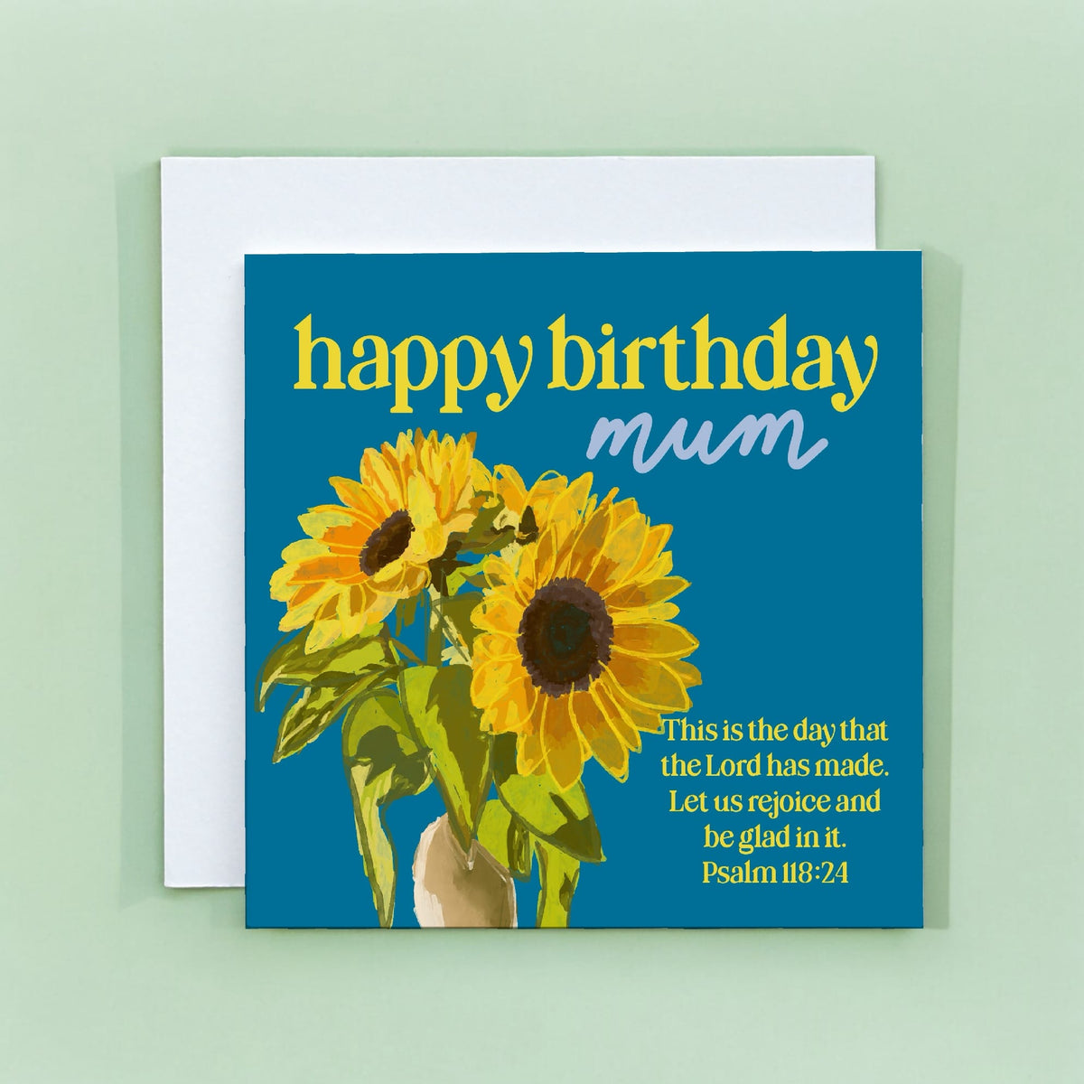 Christian Birthday Card For Mum, Psalm 118:24 And Hope Designs Cards