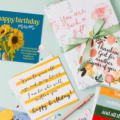 Christian Birthday Card For Mum, Psalm 118:24 And Hope Designs Cards