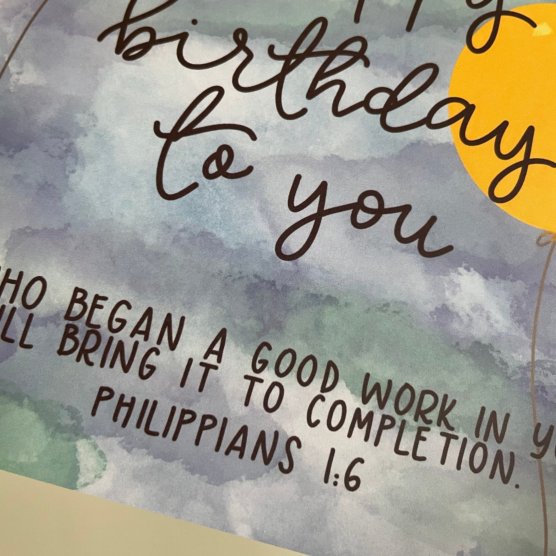 Christian birthday card - he who began a good work in you And Hope Designs Cards