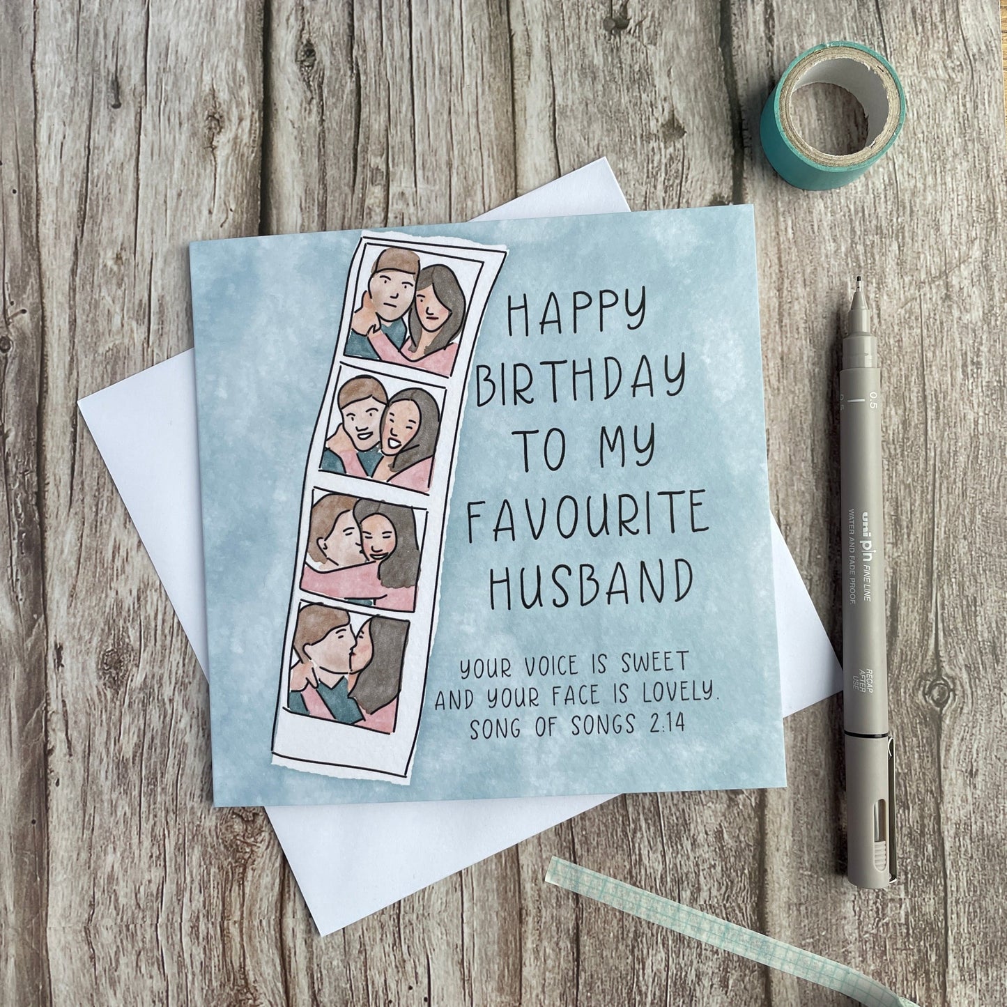 Christian Birthday Card - Husband Photobooth And Hope Designs Cards