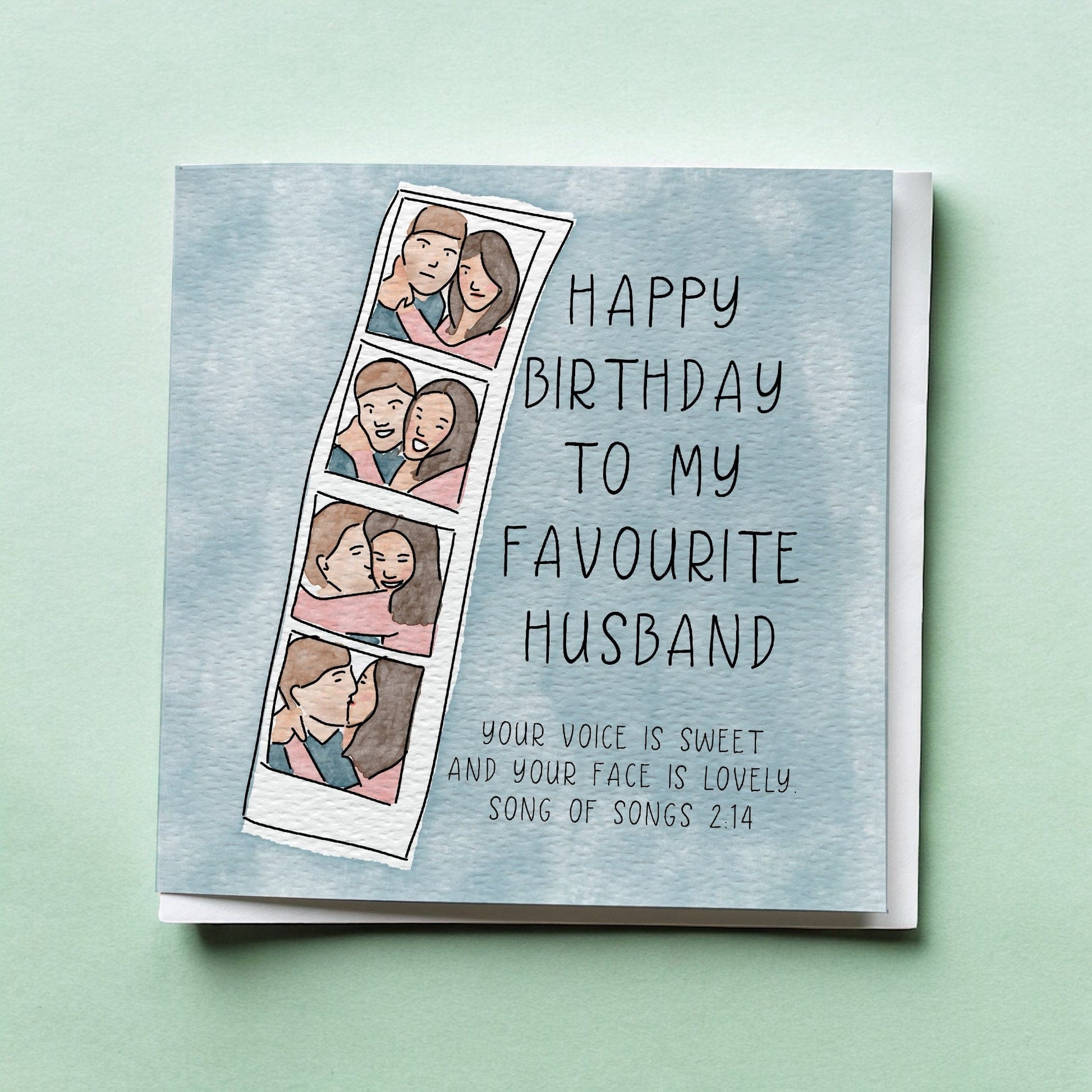 Christian Birthday Card - Husband Photobooth And Hope Designs Cards
