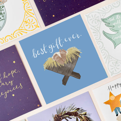 Christian Christmas Card - Best Gift Ever And Hope Designs Cards