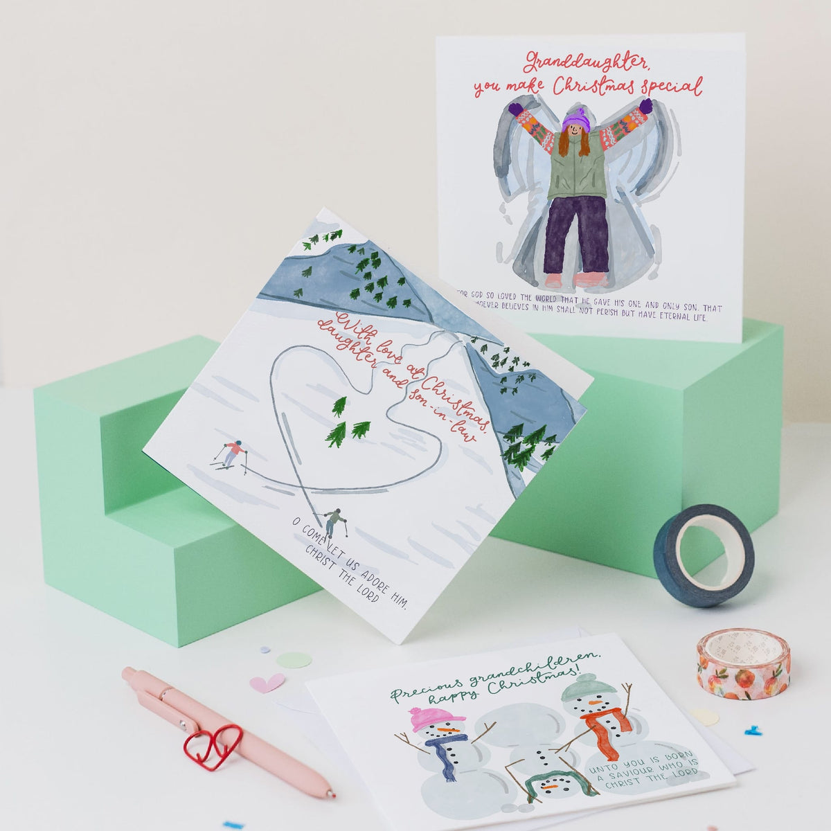 Christian Christmas Card For Daughter And Son-In-Law And Hope Designs Cards