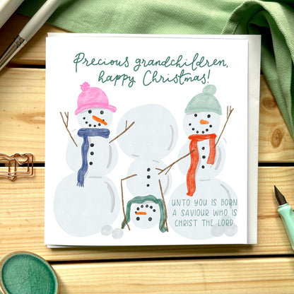 Christian Christmas Card For Grandchildren And Hope Designs Cards