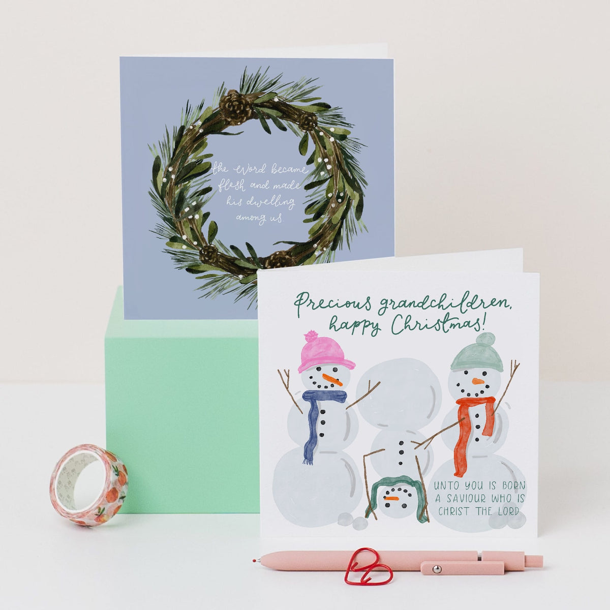 Christian Christmas Card For Grandchildren And Hope Designs Cards
