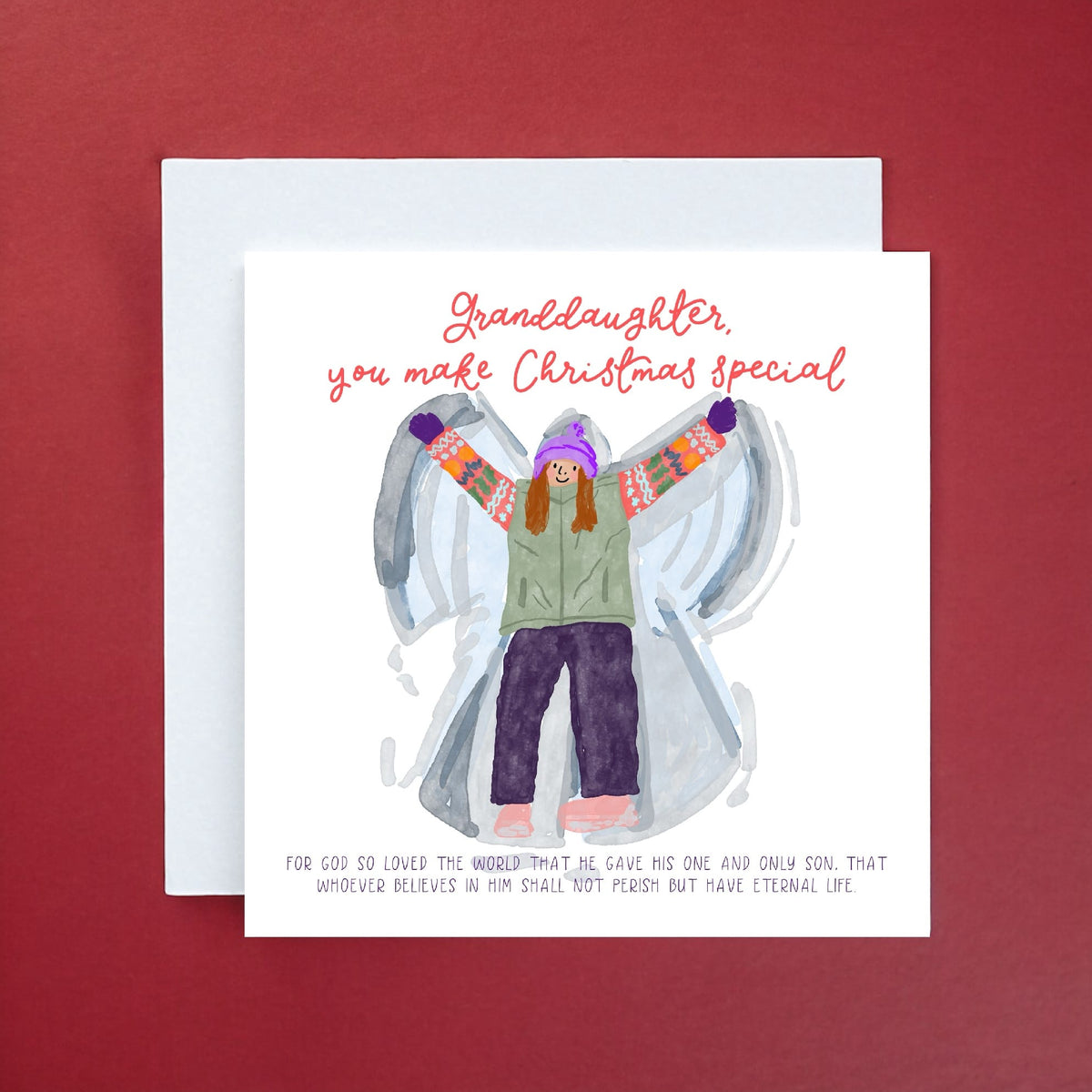 Christian Christmas Card For Granddaughter And Hope Designs Cards